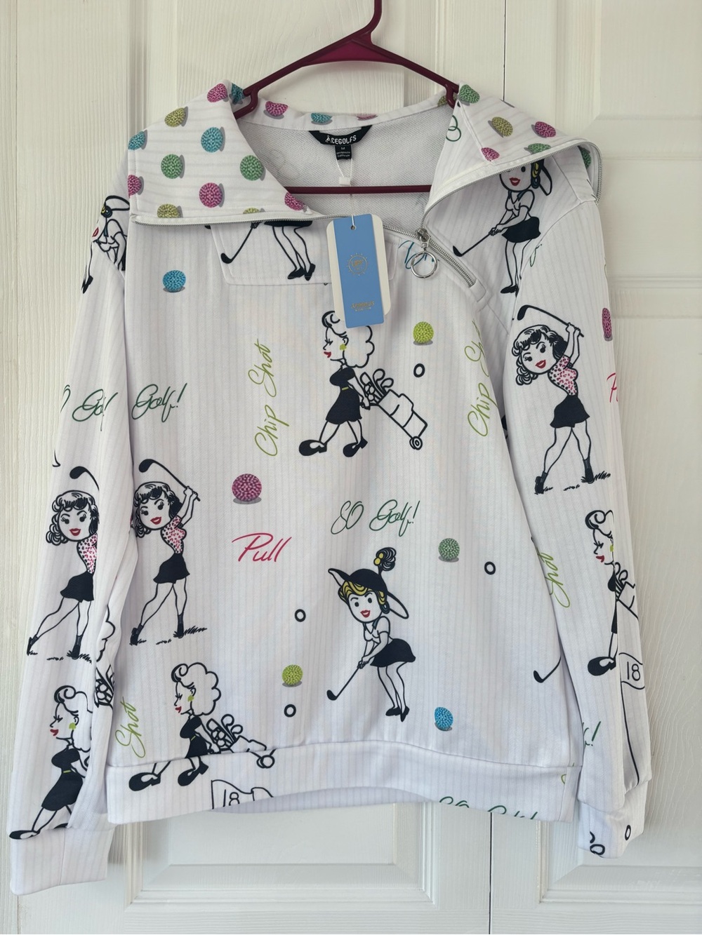 ACEGOLFS Women’s Golf Quarter-Zip Pullover NWT Size M